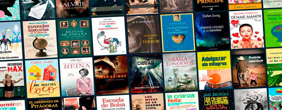 amplia variedad de ebooks