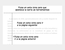 kindle oasis, función easyreach