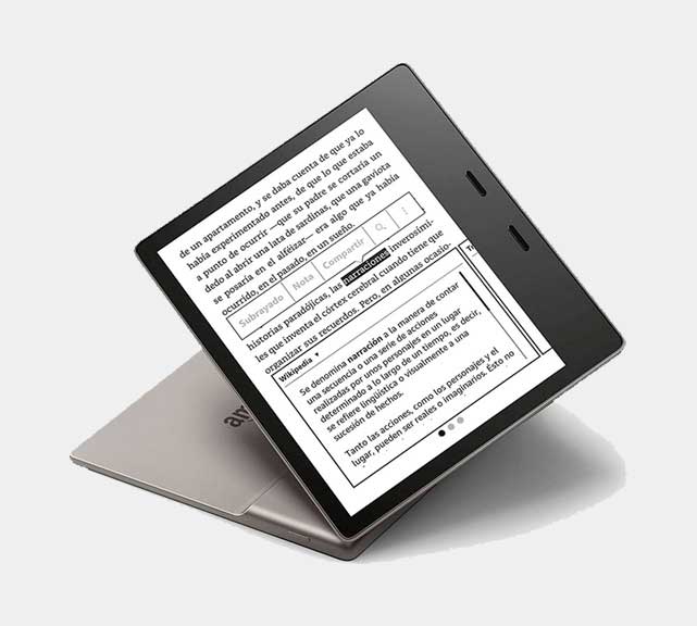kindle oasis, función diccionario