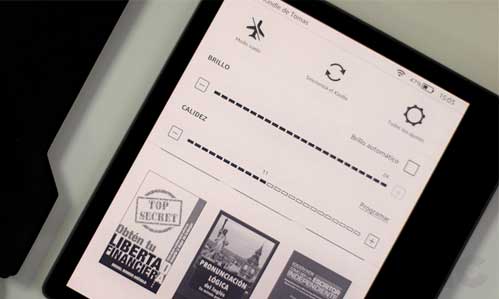 kindle oasis, menús rápidos e intuitivos