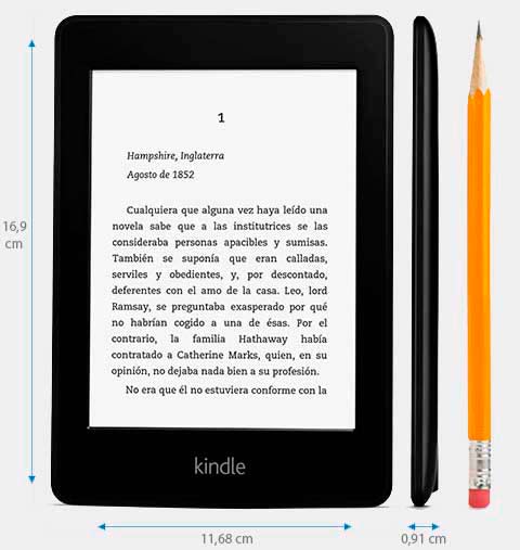 kindle paperwhite descripción técnica