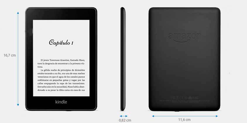 nuevo Kindle paperwhite waterproof, detalles técnicos